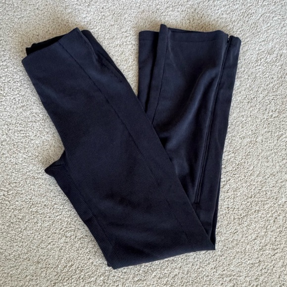 Lululemon - Softstreme Ribbed Zip Flare Pant - Picture 4 of 15